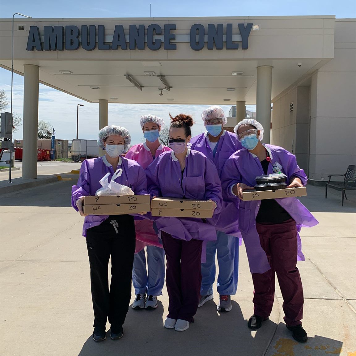 KC VA Hospital ER recieve Waldo Pizza Navitas